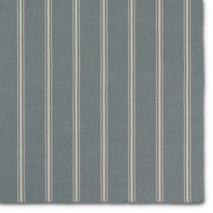 Jaipur Living Laguna By Barclay Butera Memento Lag05 Handwoven Handmade 100% Pet Yarn Lines Stripes Outdoor Rug Blue, Ivory 100% Pet Yarn, 100% Polypropylene Rug157517