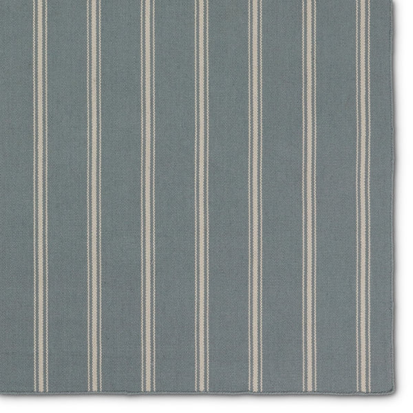 Jaipur Living Laguna By Barclay Butera Memento Lag05 Handwoven Handmade 100% Pet Yarn Lines Stripes Outdoor Rug Blue, Ivory 100% Pet Yarn, 100% Polypropylene Rug157517