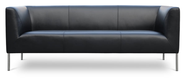 Soho Concept Zara Small Armchair - Stylish Laguna Sofa-metal Design With Brushed Stainless Steel Base, Comfort & Durability Black  Soho-concept-dining-chair-13529