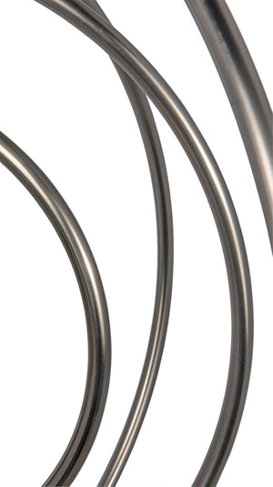 Noir Brooks Armillary Pendant Light – Antique Silver Metal Fixture for Stunning Entryway & Dining Style LAMP369ASV