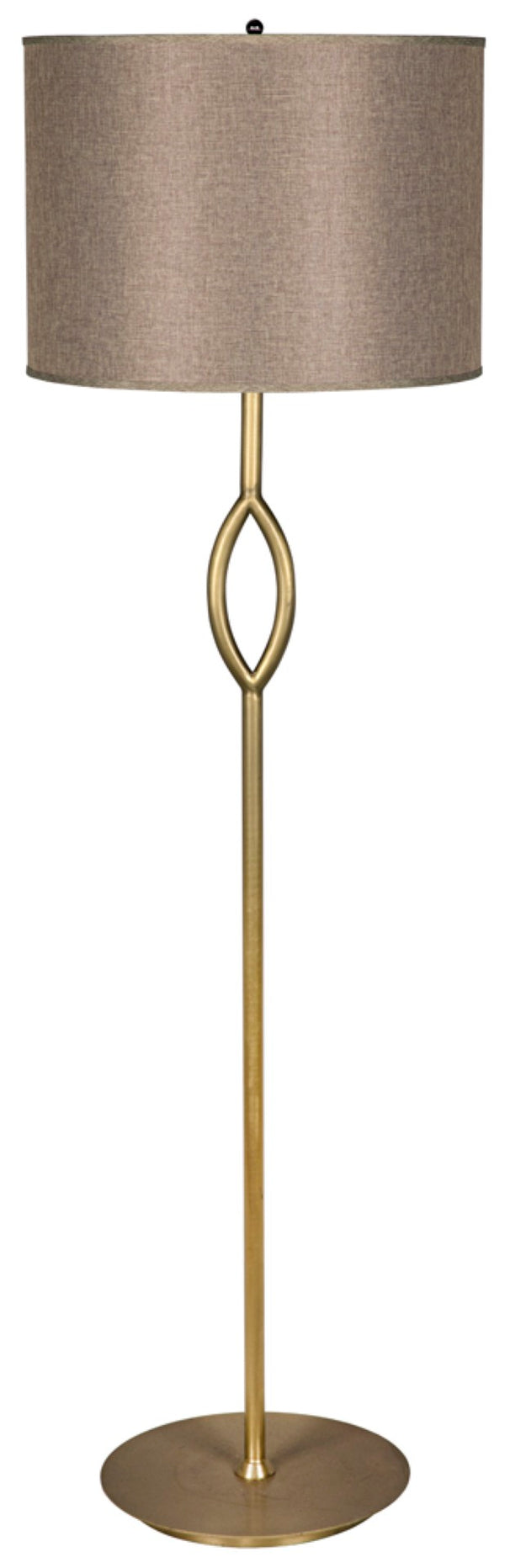 Noir Ridge Artisan-Crafted Floor Lamp in Antique Brass - Elegant, Angled Design for Stylish Lighting Solutions LAMP515MBSH