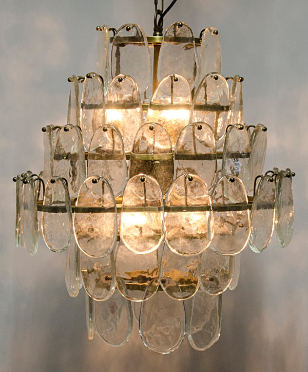 Noir Mystic Chandelier - Vintage-Inspired Elegance with Artisanal Character, Soft Light for Your Space LAMP560MB