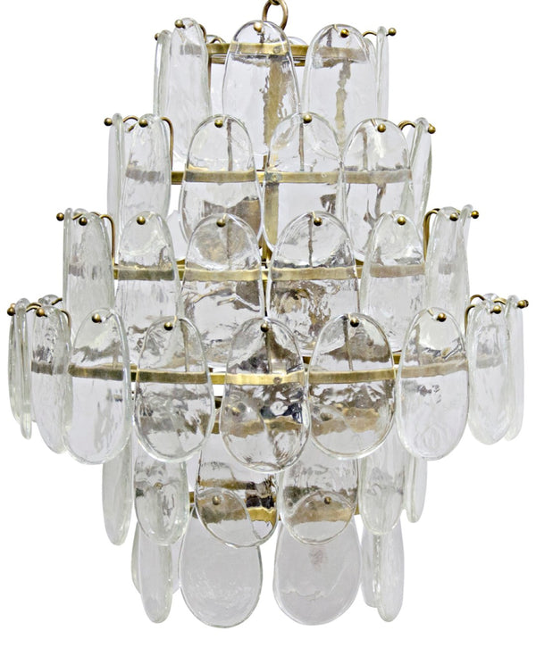 Noir Mystic Chandelier - Vintage-Inspired Elegance with Artisanal Character, Soft Light for Your Space LAMP560MB