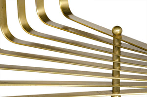 Noir Dimaclema Armillary Chandelier - Elegant Antique Brass, Compact Metal Design for Modern Interiors LAMP608MB-S