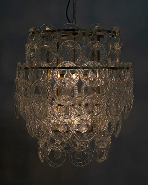 Noir Quebec Chandelier - Elegant Antique Brass Finish with Glass Accents for Timeless Home Décor Appeal LAMP703MB