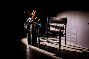 Noir Nolen Table Lamp - Handcrafted Matte Black Iron "X" Design for Modern Ambiance in Any Space LAMP739MTB