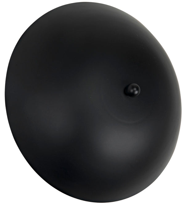 Noir Shadow Sconce: Handcrafted Black Iron Lighting Fixture for Modern, Minimalist Home Décor & Ambiance LAMP744MTB