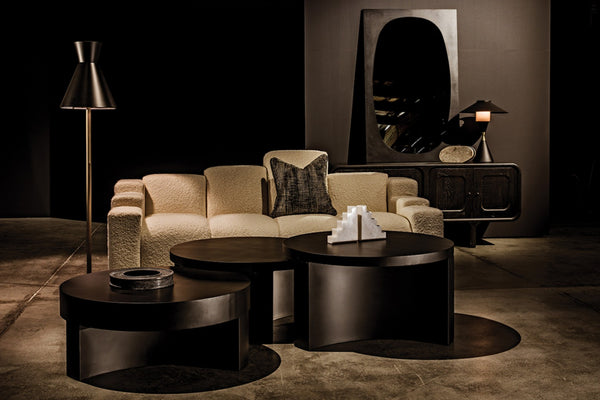 Noir Lucia Table Lamp - Handcrafted Black Iron with Brass Accents, Stylish Modern Design for Any Space LAMP750MTB-MB