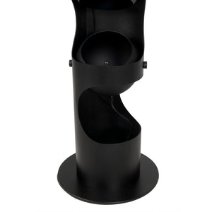 Noir Columna Floor Lamp - Handcrafted Black Iron Design for Modern Interiors, Ambient Lighting & Style LAMP756MTB