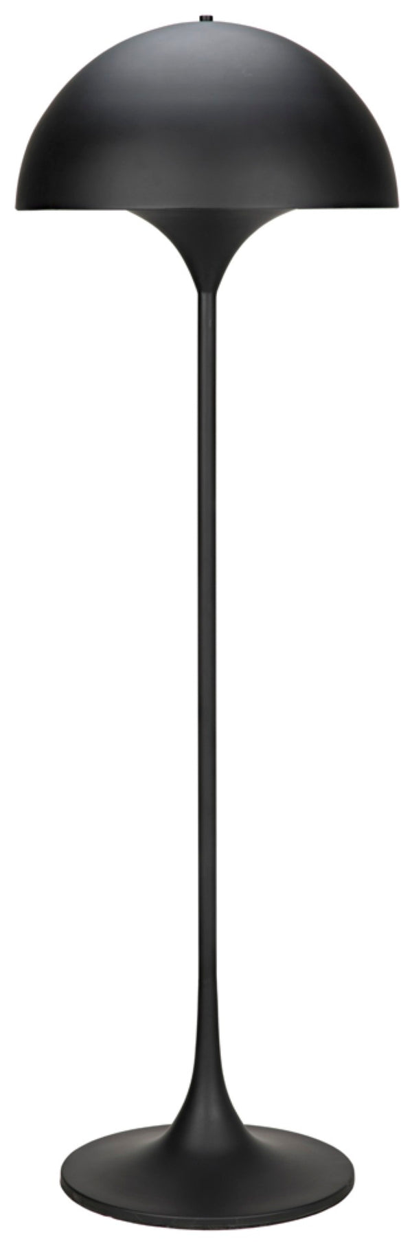 Noir Cataracta Floor Lamp - Handcrafted Matte Black Iron, Modern Minimalist Design for Any Room Elegance LAMP757MTB