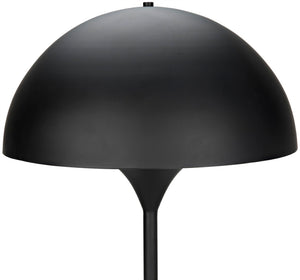 Noir Cataracta Floor Lamp - Handcrafted Matte Black Iron, Modern Minimalist Design for Any Room Elegance LAMP757MTB