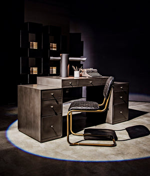 Noir Statera Table Lamp - Sculptural Black Iron Design for Contemporary Living Rooms & Bedrooms LAMP761MTB