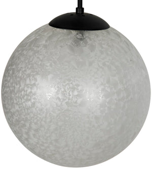 Noir Artemis Chandelier - Modern Minimalist Design with Handblown Glass Orbs and Matte Black Finish LAMP762MTB