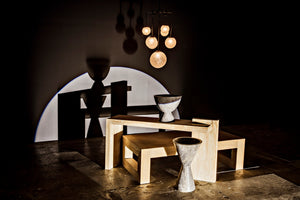 Noir Artemis Chandelier - Modern Minimalist Design with Handblown Glass Orbs and Matte Black Finish LAMP762MTB