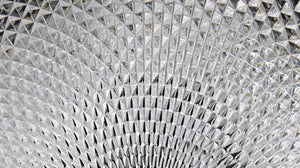 Noir Gibson Floor Lamp - Modern Industrial Black Iron Design with Textured Glass Shades for Ambient Light LAMP766MTB