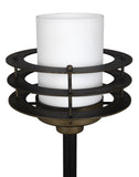 Lighthouse Lamp LAMP793 Matte Black with Antique Brass Accents Noir