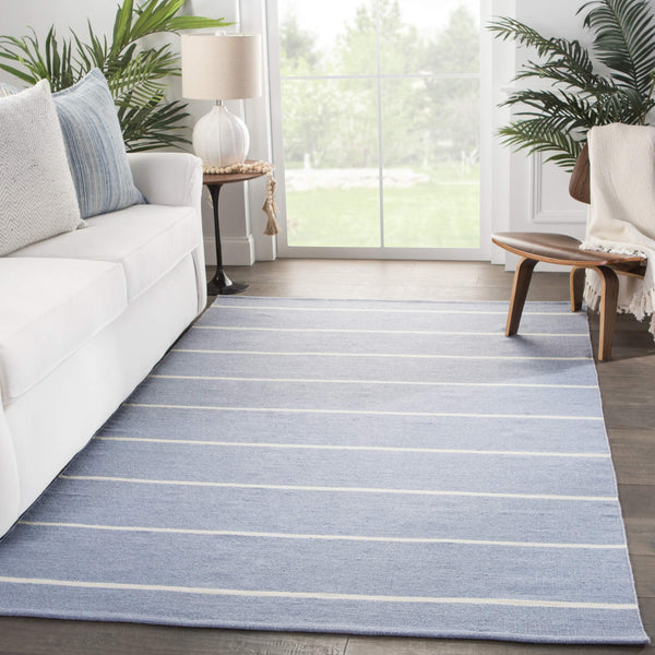 Jaipur Living Jaipur Living Corbina Flatweave Recycled Pet Stripe Rug for Indoor Outdoor Spaces Blue 5'X8' RUG143123