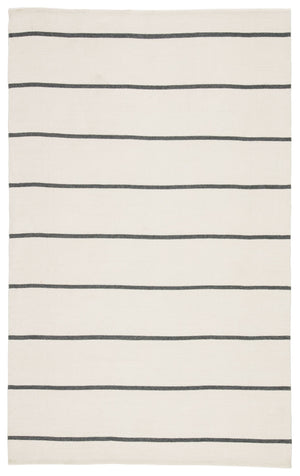 Jaipur Living Jaipur Living Corbina Flatweave Recycled Pet Stripe Rug for Indoor Outdoor Spaces Ivory 7'6"X9'6" RUG143131