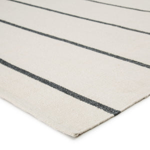Jaipur Living Jaipur Living Corbina Flatweave Recycled Pet Stripe Rug for Indoor Outdoor Spaces Ivory 7'6"X9'6" RUG143131