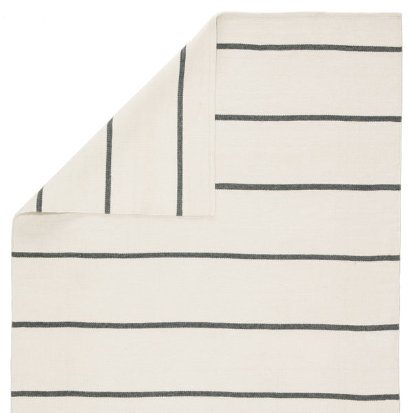 Jaipur Living Jaipur Living Corbina Flatweave Recycled Pet Stripe Rug for Indoor Outdoor Spaces Ivory 7'6"X9'6" RUG143131