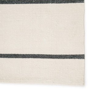 Jaipur Living Jaipur Living Corbina Flatweave Recycled Pet Stripe Rug for Indoor Outdoor Spaces Ivory 7'6"X9'6" RUG143131
