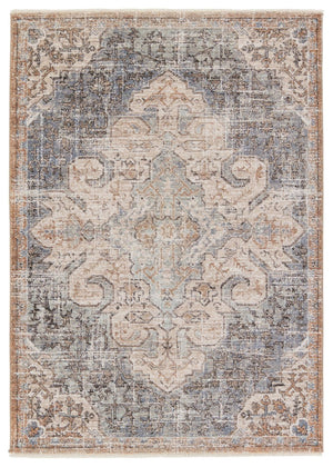 Jaipur Living Lark Lynette Lar03 Powerloomed Machinemade 100% Polyester Traditional Medallion Indoor Rug Tan, Blue 100% Polyester Rug155279