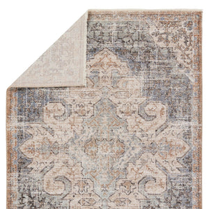 Jaipur Living Lark Lynette Lar03 Powerloomed Machinemade 100% Polyester Traditional Medallion Indoor Rug Tan, Blue 100% Polyester Rug155279