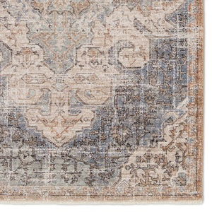 Jaipur Living Lark Lynette Lar03 Powerloomed Machinemade 100% Polyester Traditional Medallion Indoor Rug Tan, Blue 100% Polyester Rug155279