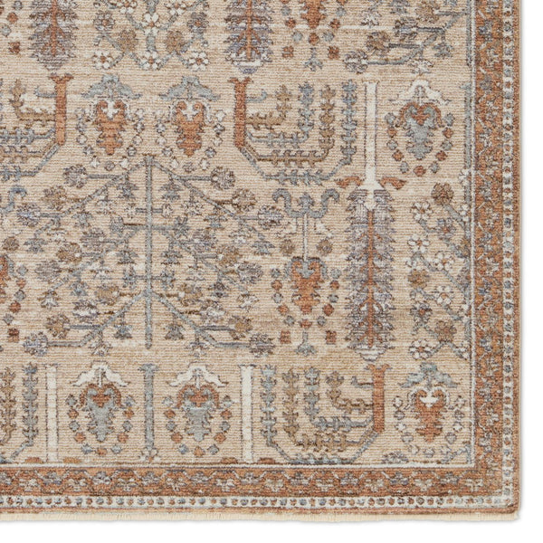 Jaipur Living Lark Regard Lar05 Powerloomed Machinemade 100% Polyester Traditional Floral Indoor Rug Tan, Bronze 100% Polyester Rug155292