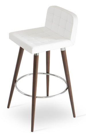Soho Concept Patara Wood Dining Chair - Elegant Beech Design, Premium Fabrics, 10-year Warranty, Ergonomic Comfort Walnut,White  Soho-concept-dining-chair-06918