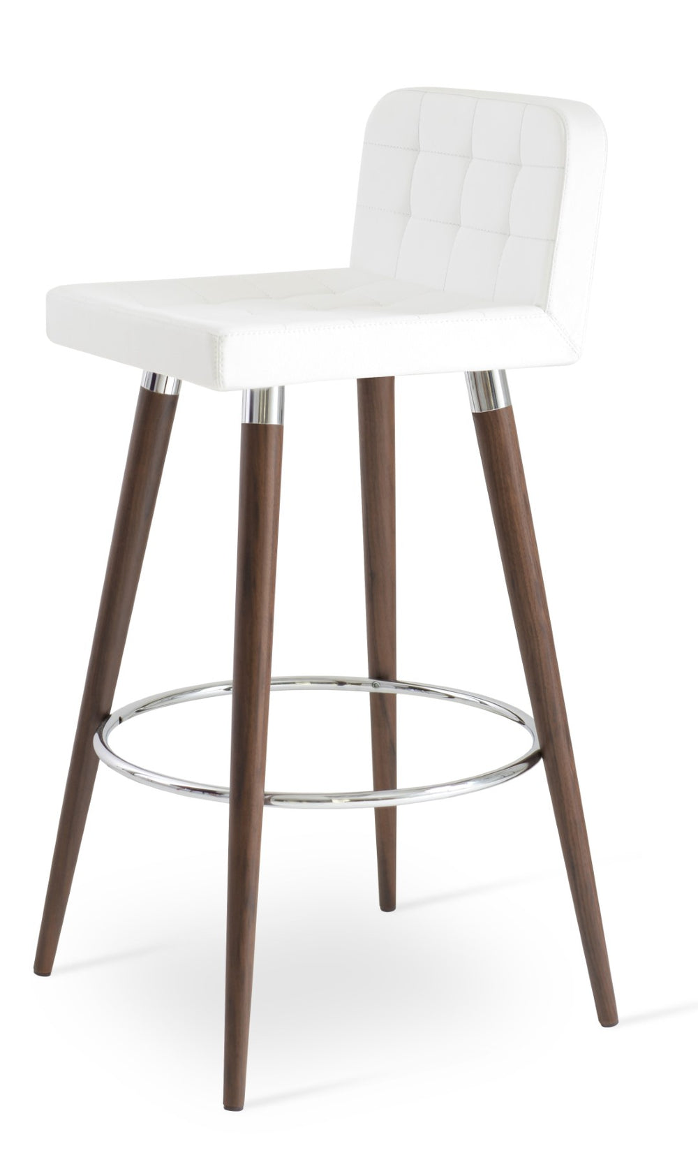 Soho Concept Patara Wood Dining Chair - Elegant Beech Design, Premium Fabrics, 10-year Warranty, Ergonomic Comfort Walnut,White  Soho-concept-dining-chair-08897