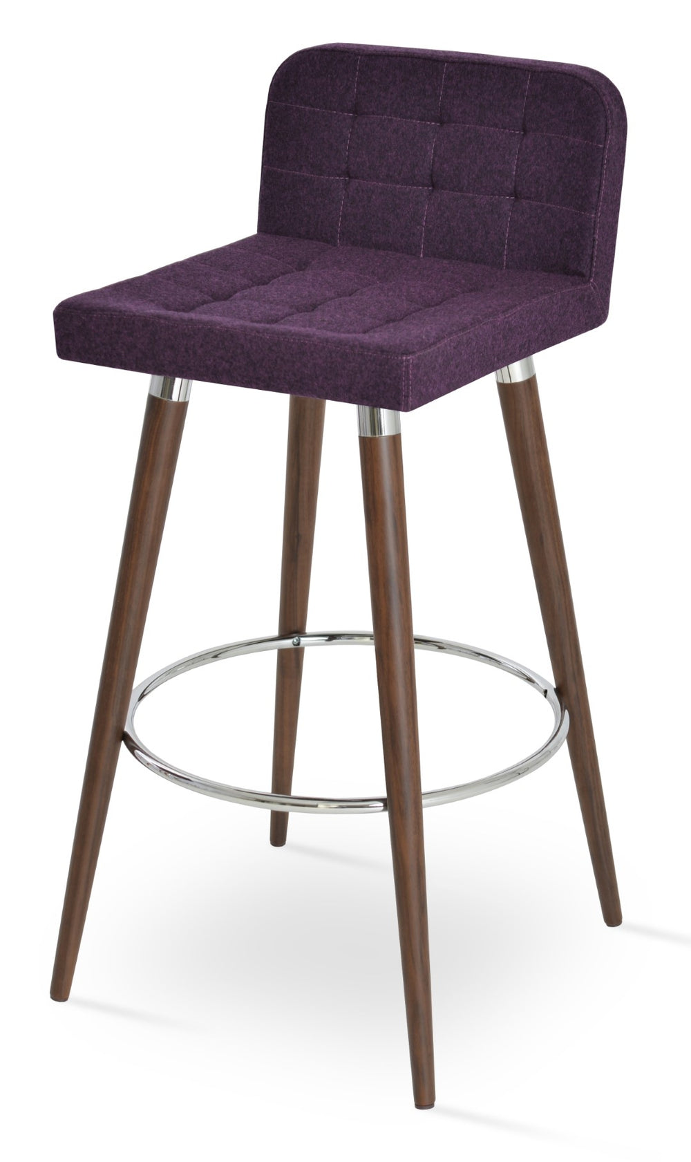 Soho Concept Capri Wood Chair Barstools & Counterstools - Durable Camira Wool, Elegant Walnut Finish, 10-year Guarantee Walnut  Soho-concept-dining-chair-08896
