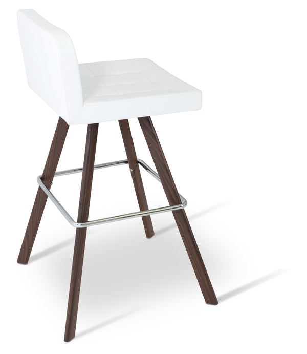 Soho Concept Patara Sword Dining Swivel Chair - Elegant Upholstered Barstools With Stylish Finish Options & Guarantees Walnut,White  Soho-concept-dining-chair-08885