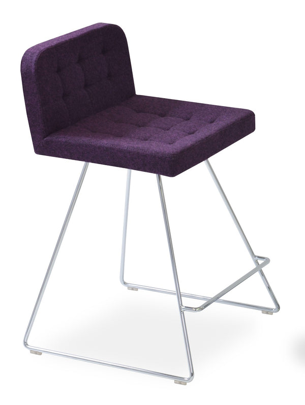 Soho Concept Pera Wire Counter & Bar Stools: Stylish Boucle, Velvet, Nubuck Fabrics, 10-year Guarantee, Made In Turkiye   Soho-concept-dining-chair-08894