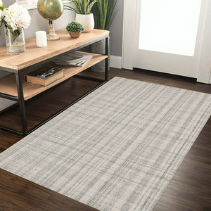 Amer Rugs Laurel Farmhouse Plaid Hand-tufted Wool Area Rug – Elegant Soft Texture For Timeless Home Decor Ivory Wool Lau10203