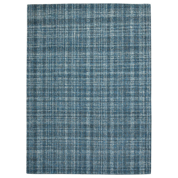 Amer Rugs Laurel Farmhouse Plaid Hand-tufted Wool Area Rug – Elegant Soft Texture For Timeless Home Decor Turquoise Blue Wool Lau20203