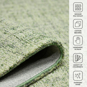 Amer Rugs Laurel Farmhouse Plaid Hand-tufted Wool Area Rug – Elegant Soft Texture For Timeless Home Decor Apple Green Wool Lau210203