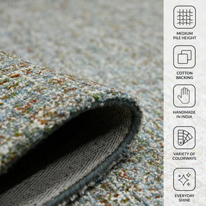 Amer Rugs Laurel Farmhouse Plaid Hand-tufted Wool Area Rug – Elegant Soft Texture For Timeless Home Decor Blue Spruce Wool Lau220203