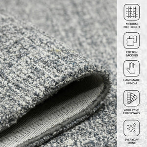 Amer Rugs Laurel Farmhouse Plaid Hand-tufted Wool Area Rug – Elegant Soft Texture For Timeless Home Decor Gray Wool Lau30203