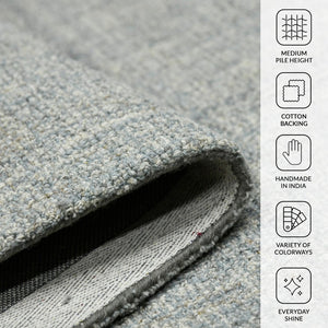 Amer Rugs Laurel Farmhouse Plaid Hand-tufted Wool Area Rug – Elegant Soft Texture For Timeless Home Decor Sea Blue Wool Lau60203