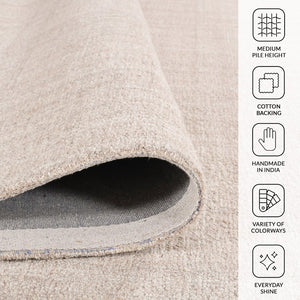 Amer Rugs Laurel Farmhouse Plaid Hand-tufted Wool Area Rug – Elegant Soft Texture For Timeless Home Decor Champagne Wool Lau70203