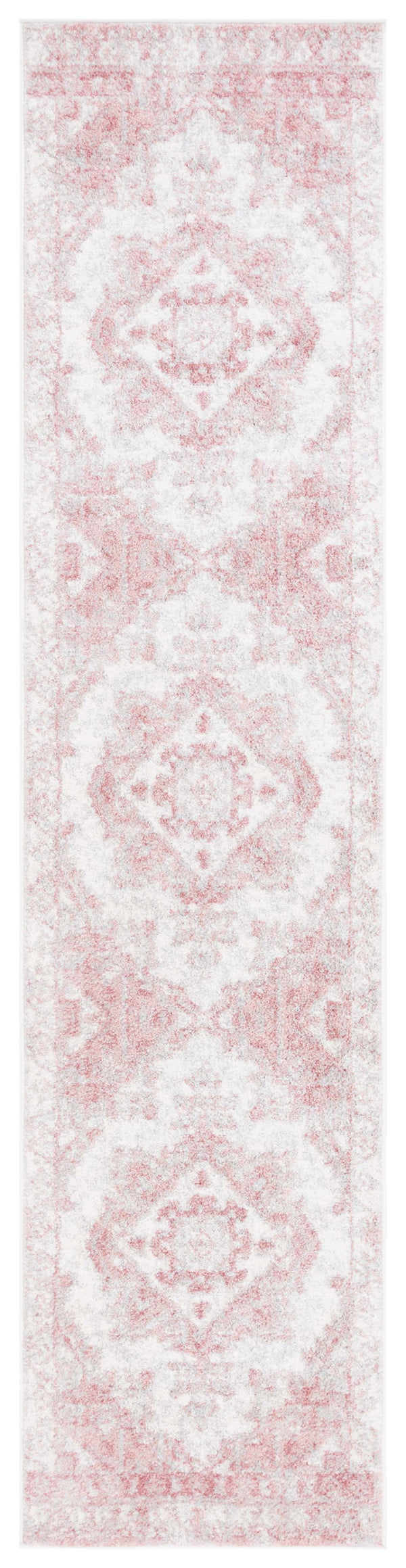Safavieh Layla Transitional Area Rug - Elegant Power-loomed Design For Hallways, Durable And Stylish Accent Piece Ivory Grey ,Pink 78% Polypropylene,14% Jute,8% Latex Lay104u-8sq