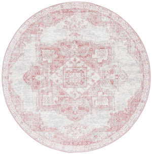 Safavieh Layla Transitional Area Rug - Elegant Power-loomed Design For Hallways, Durable And Stylish Accent Piece Ivory Grey ,Pink 78% Polypropylene,14% Jute,8% Latex Lay104u-8sq