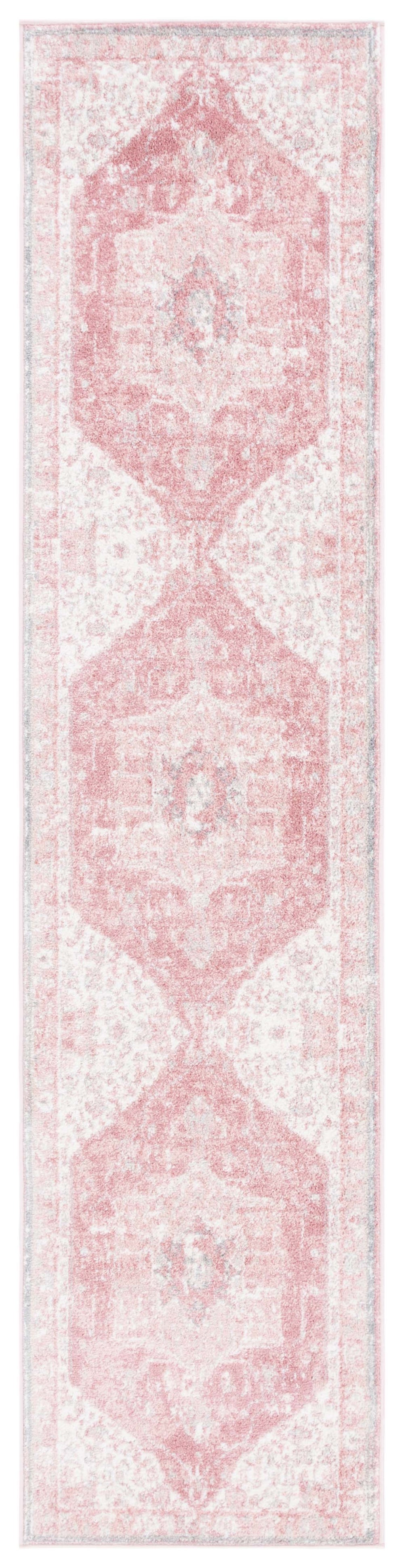 Safavieh Layla Area Rug In Elegant Transitional Style - Luxurious Comfort And Timeless Design For Any Room Ivory Grey ,Pink 78% Polypropylene,14% Jute,8% Latex Lay108u-27