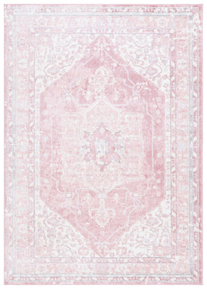 Safavieh Layla Area Rug In Elegant Transitional Style - Luxurious Comfort And Timeless Design For Any Room Ivory Grey ,Pink 78% Polypropylene,14% Jute,8% Latex Lay108u-27