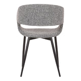 Jocelyn Black Steel/Fabric/Plywood Polyester Dining Chair