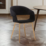 Jocelyn Gold Steel/Fabric/Plywood Polyester Dining Chair