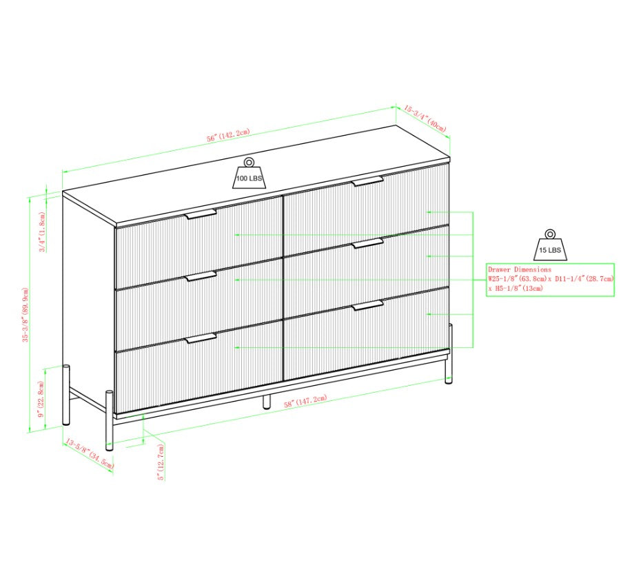 6 Drawer Dresser 6 Drawer Dresser
