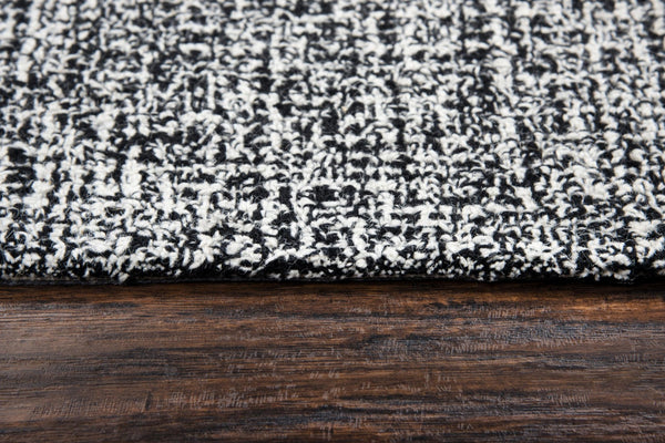 Alora Decor London Charcoal Tweed Runner Rug Hand-Tufted 100% Wool Casual Transitional Texture For Hallways 2'6" x 8' LONLD100006372608
