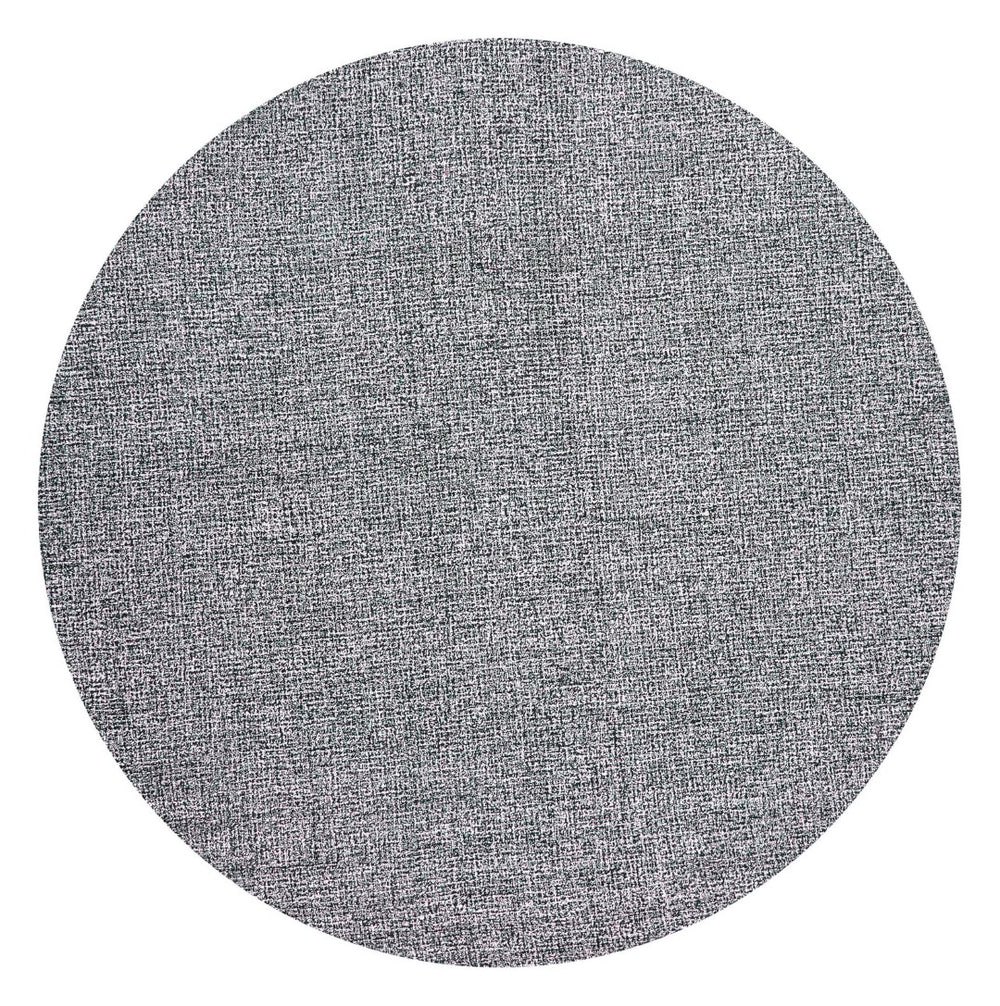 Alora Decor London Gray Round Rug Hand-Tufted Wool Charcoal Tweed Texture Plush Durable Modern Anchor Decor 10' x 10' LONLD1000063710RD